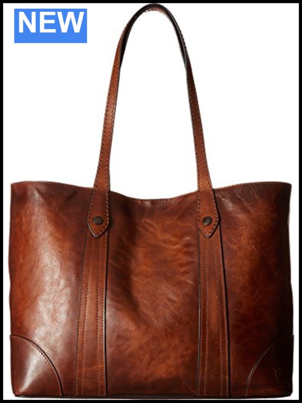 Frye Leather Melissa Shopper Tote Bag Stylist Large Handbag Adjustable Strap